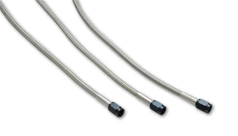 Vibrant Univ Oil Feed Kit 4Ft Teflon Lined S.S. Hose With Two -3An Female Fittings Preassembled 2