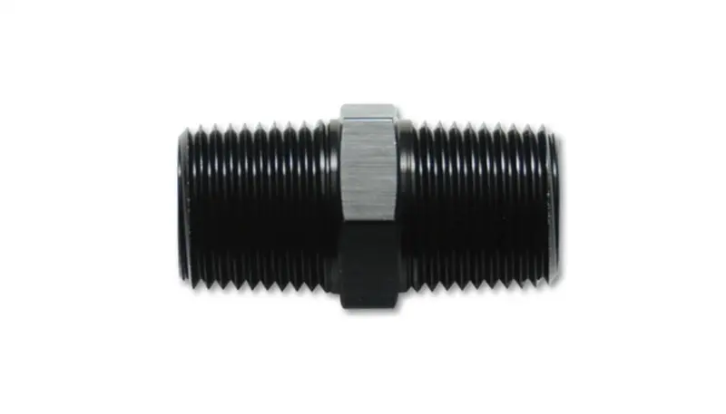 Vibrant 1/4In Npt X 1/4In Npt Straight Union Pipe Adapter Fitting - Aluminum 2
