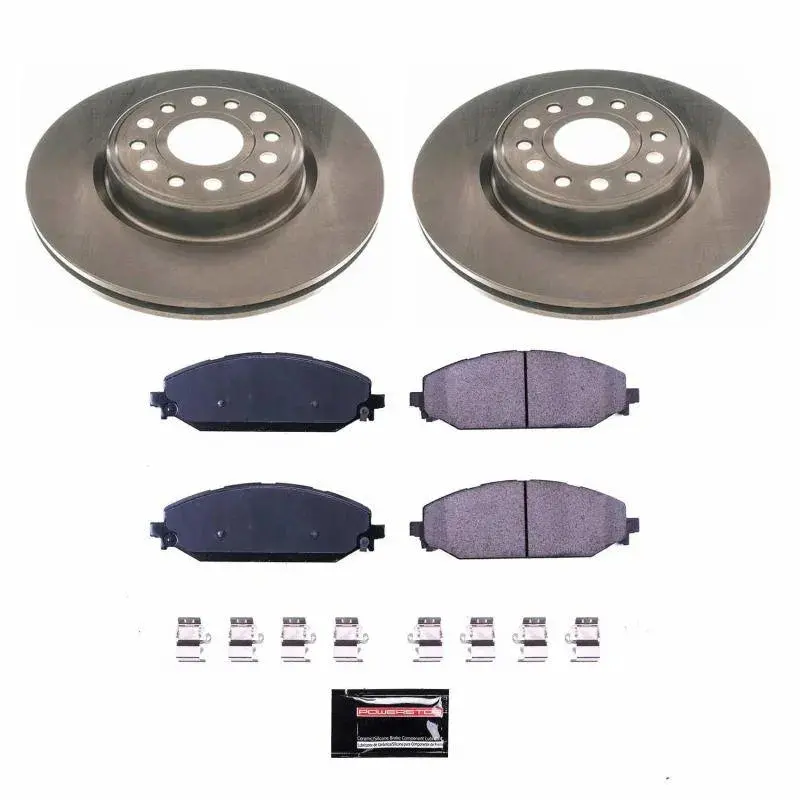 2021-2024 Ram Trx & 2025-2026 Ram Rho Powerstop Basic Front & Rear Pads & Rotors 1