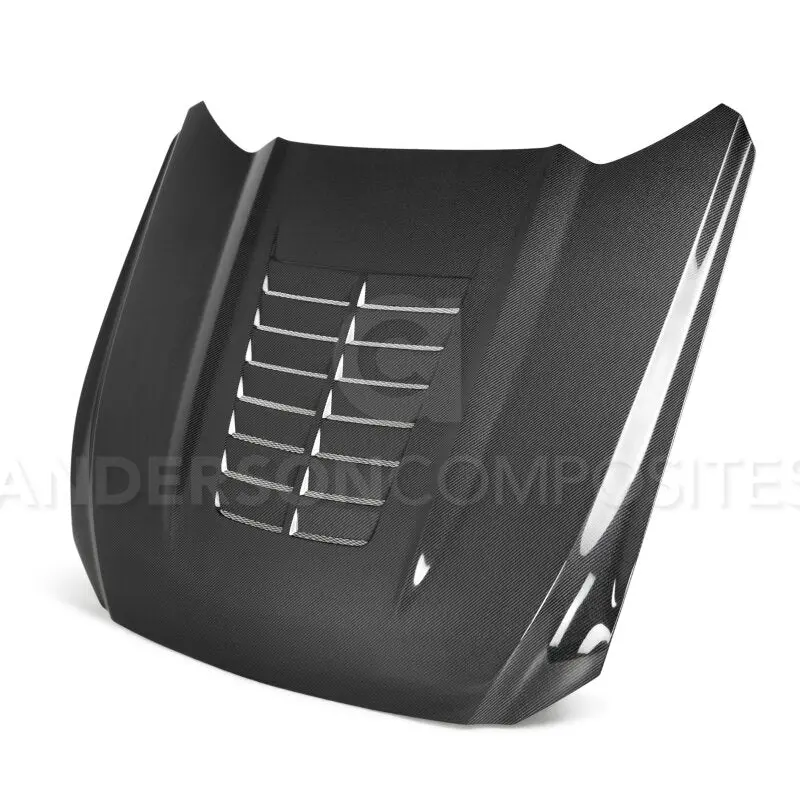 Anderson Composites 15-17 Ford Mustang (Excl. Gt350/Gt350r) Double Sided Type-Gt5 Carbon Fiber Hood 1