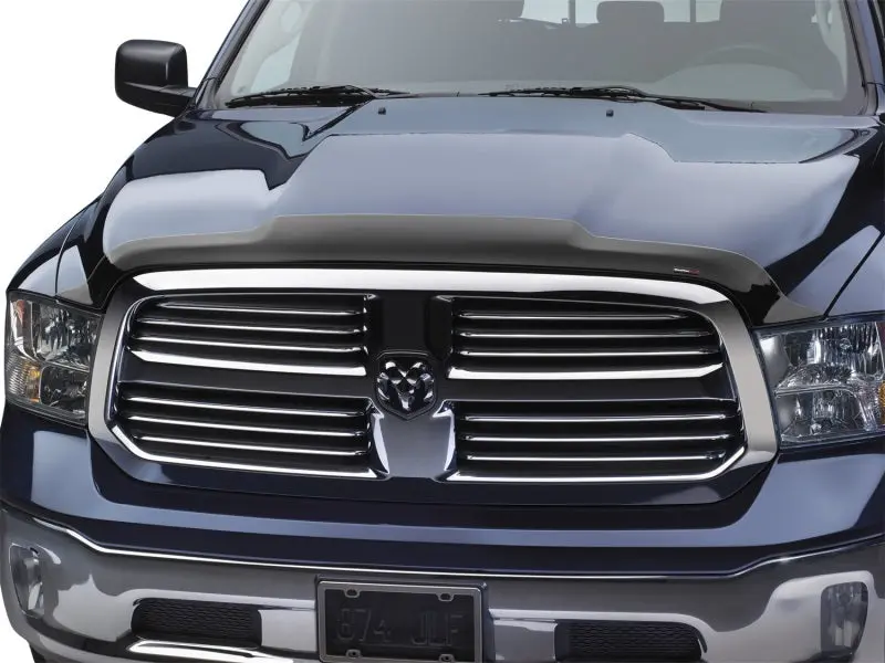 Weathertech 2006+ Dodge Ram 1500 Low Profile Aerodynamic Hood Protector - Black 1