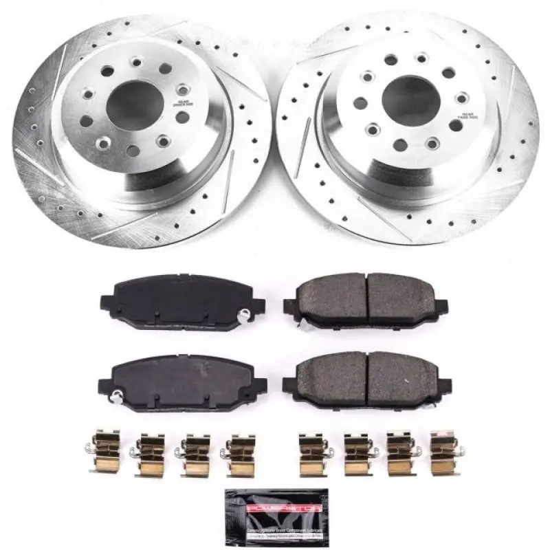 Power Stop 18-19 Jeep Wrangler Rear Z23 Evolution Sport Brake Kit 1