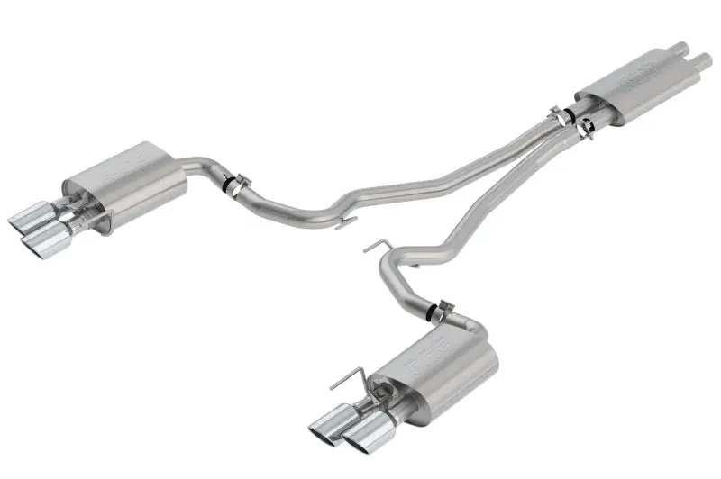 Borla 2018-2022 Ford Mustang Gt Cat-Back Exhaust System Touring- Rolled Polished Tips 1