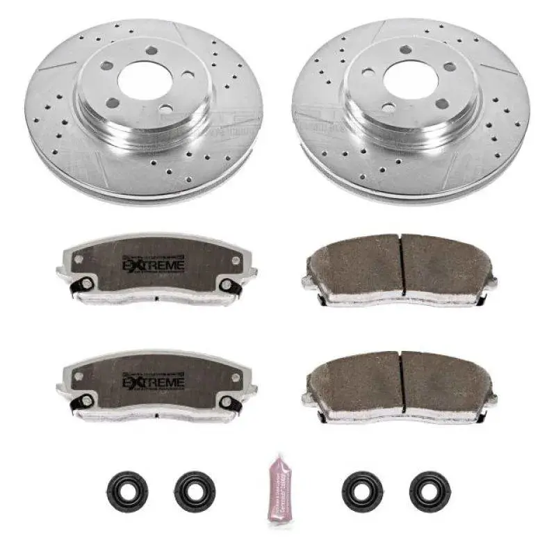 Powerstop 2005-2023 Chrysler 300/Charger/Challenger Front Z26 Street Warrior Brake Kit 1