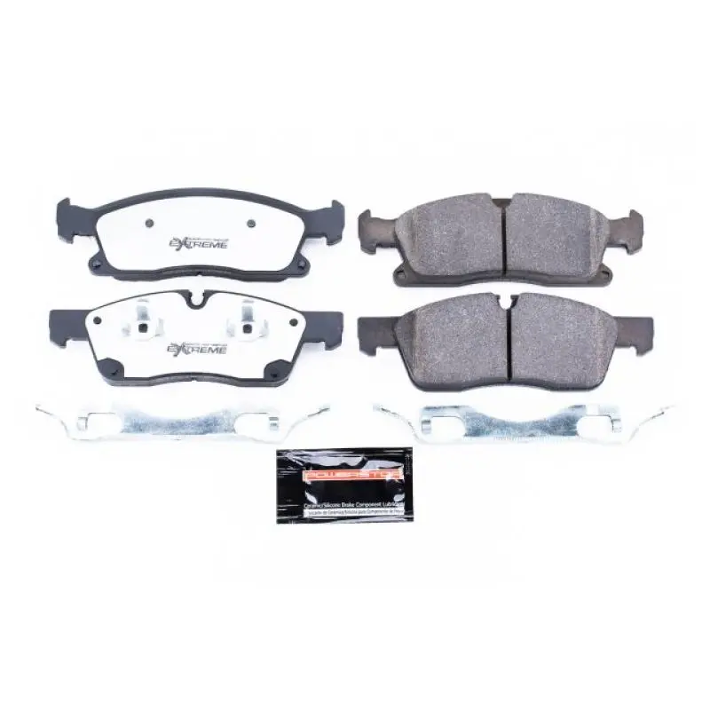 Power Stop 13-16 Dodge Durango Front Z36 Truck & Tow Brake Pads W/Hardware 1