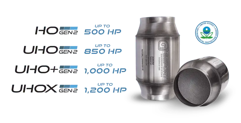 Gesi G-Sport 400 Cpsi Gen 2 Epa Compliant 3.0In Inlet/Out Catalytic Converter-4.5In X 4In 500-850Hp 1
