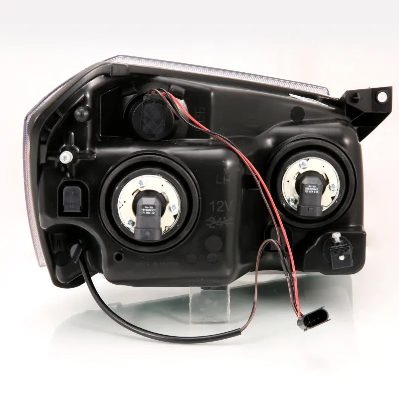 Anzo 2005-2007 Dodge Magnum Crystal Headlight  Black Amber 1