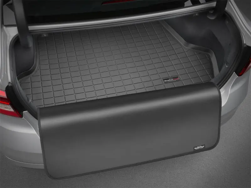 Weathertech 2015+ Ford Mustang Cargo Liner W/ Bumper Protector - Black 2
