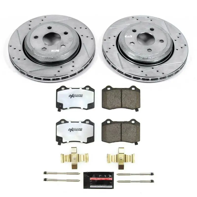 Power Stop 18-21 Jeep Grand Cherokee Rear Z36 Truck & Tow Brake Kit 1
