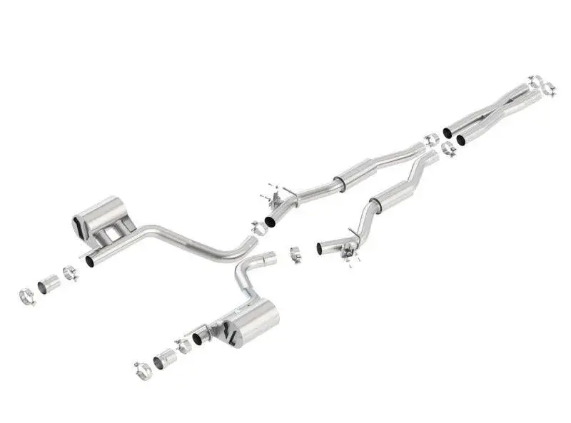 Borla 2015-2023 Dodge Challenger Srt 392 S-Type Catback Exhaust Single Split Rear Exit (No Tip) 1