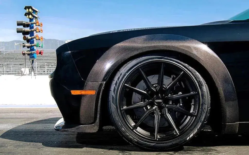 Anderson Composites 2018-2023 Dodge Challenger Wide Body Fender Flare Front 1