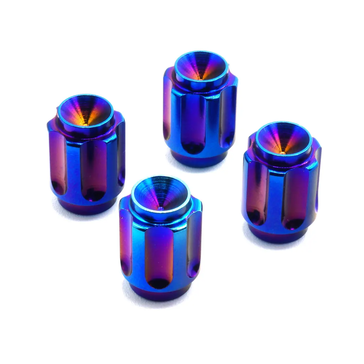 Dress Up Bolts Gear Titanium Valve Stem Caps - Set Of 4 5
