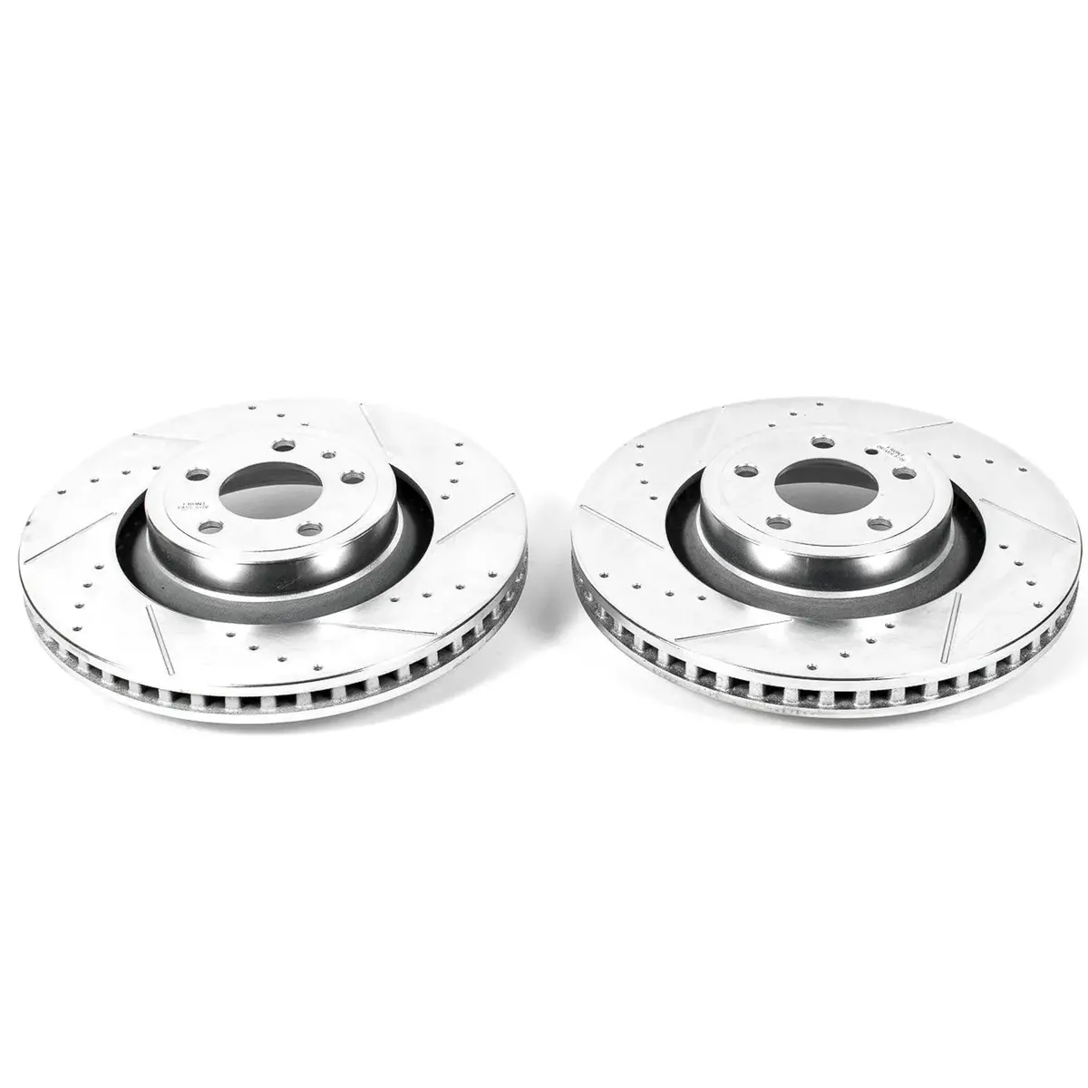 Powerstop 15-22 Ford Mustang Front Drilled & Slotted Rotor - Pair 4 Piston 1
