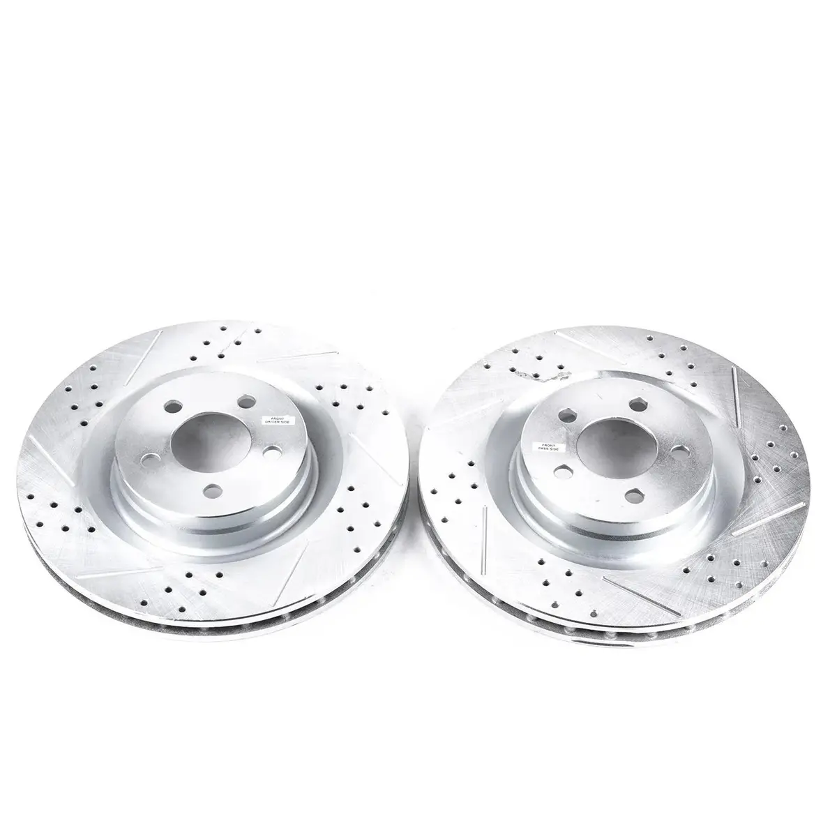Powerstop 05-23 Doge Charger/Challenger/300 4 Piston Front Evolution Drilled & Slotted Rotors - Pair 1