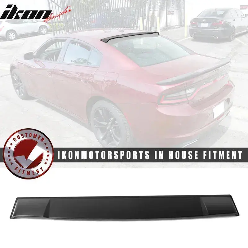 Ikon Motorsports 2011-2023 Dodge Charger Ikon Style Rear Window Roof Spoiler Wing 2