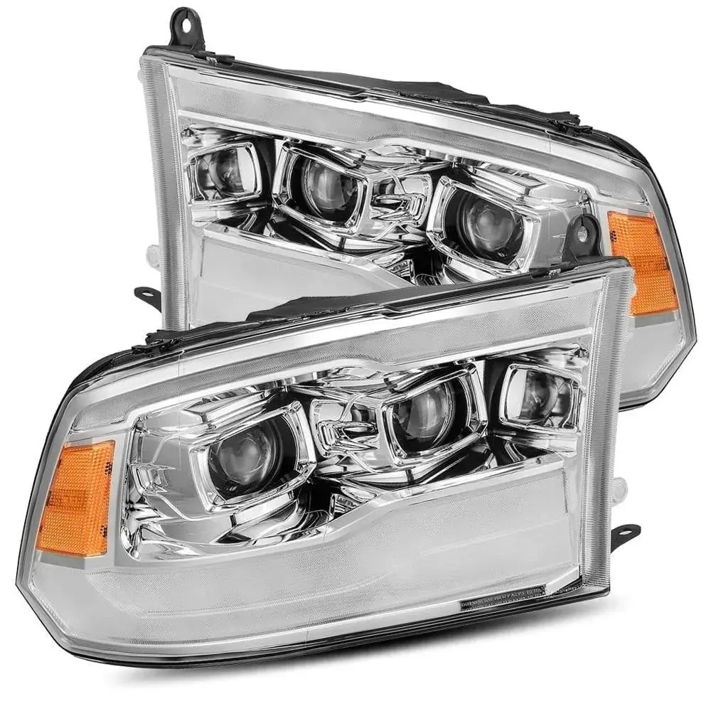 Alpharex 09-18 Ram Truck Pro-Series G2 Projector Headlights Chrome 1