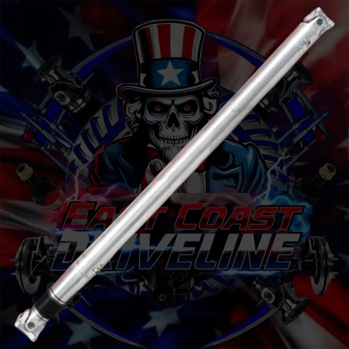 2021–2026 Dodge Ram 1500 Trx & Rho Hd Aluminum Rear Driveshaft 4” Or 5”/ Carbon Fiber 3.872” With 1480 U-Joints And Billet Aluminum Flange Yokes- Complete Driveshaft— Pre Order 1