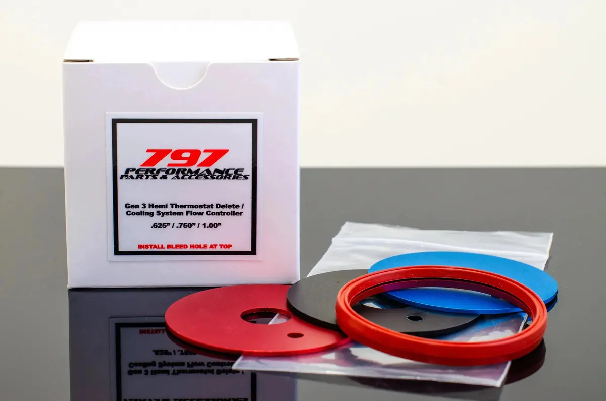 797 Performance Thermostat Delete Coolant Flow Controller Kit 05-23 Hemi Engines 1
