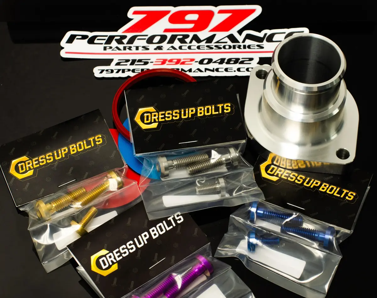 5.7 / 6.4 Hemi Thermostat Appearence Kit With Stanke Billet Thermostat Housing And Dress Up Bolts 1