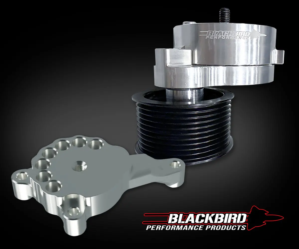 Blackbird Performance Hellcat Belt Tensioner And Bracket Set 2