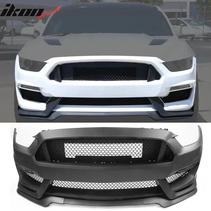 2015-2017 Ford Mustang Gt350 Style Front Bumper Conversion Full Set 1