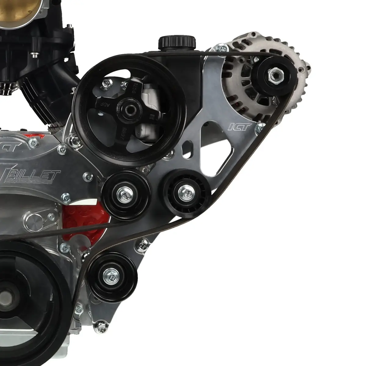 Ict Billet Ls Truck Oem Location Alternator / Power Steering Bracket Lq4 Lq9 4.8L 5.3L 6.0L 1