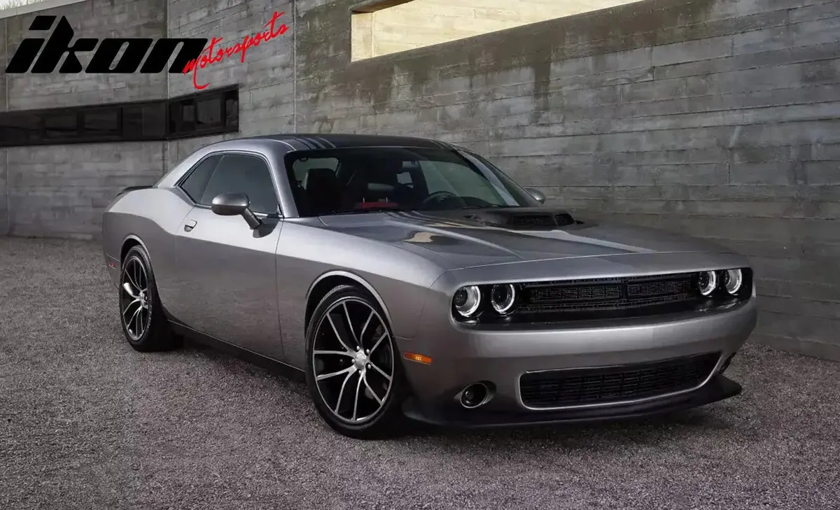 Ikon Motorsports 2008-2023 Dodge Challenger Painted Rear Trunk Spoiler Wing Lip Abs 2