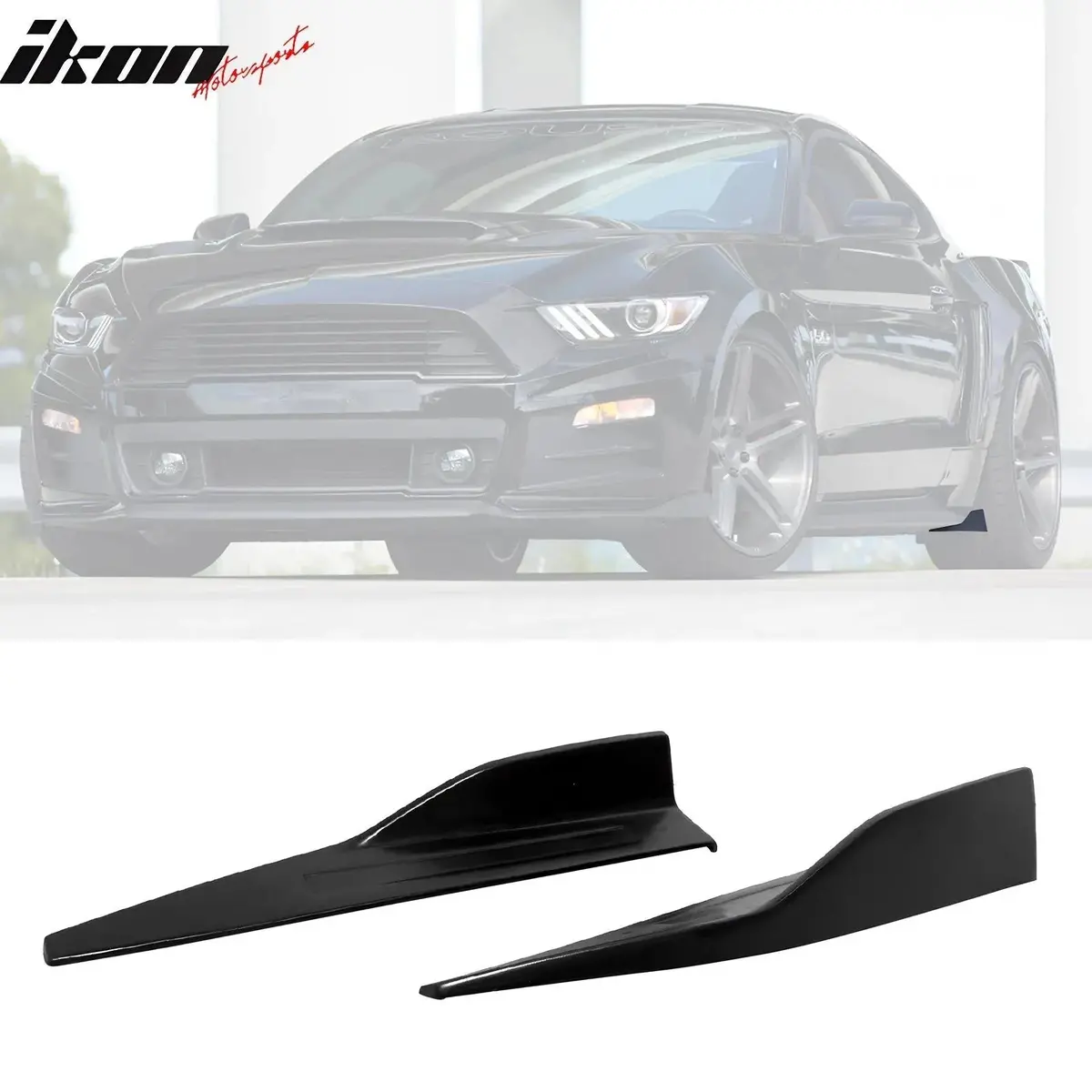 2015-2023 Ford Mustang Coupe & Convertible Side Skirts Rou Style Pu 1