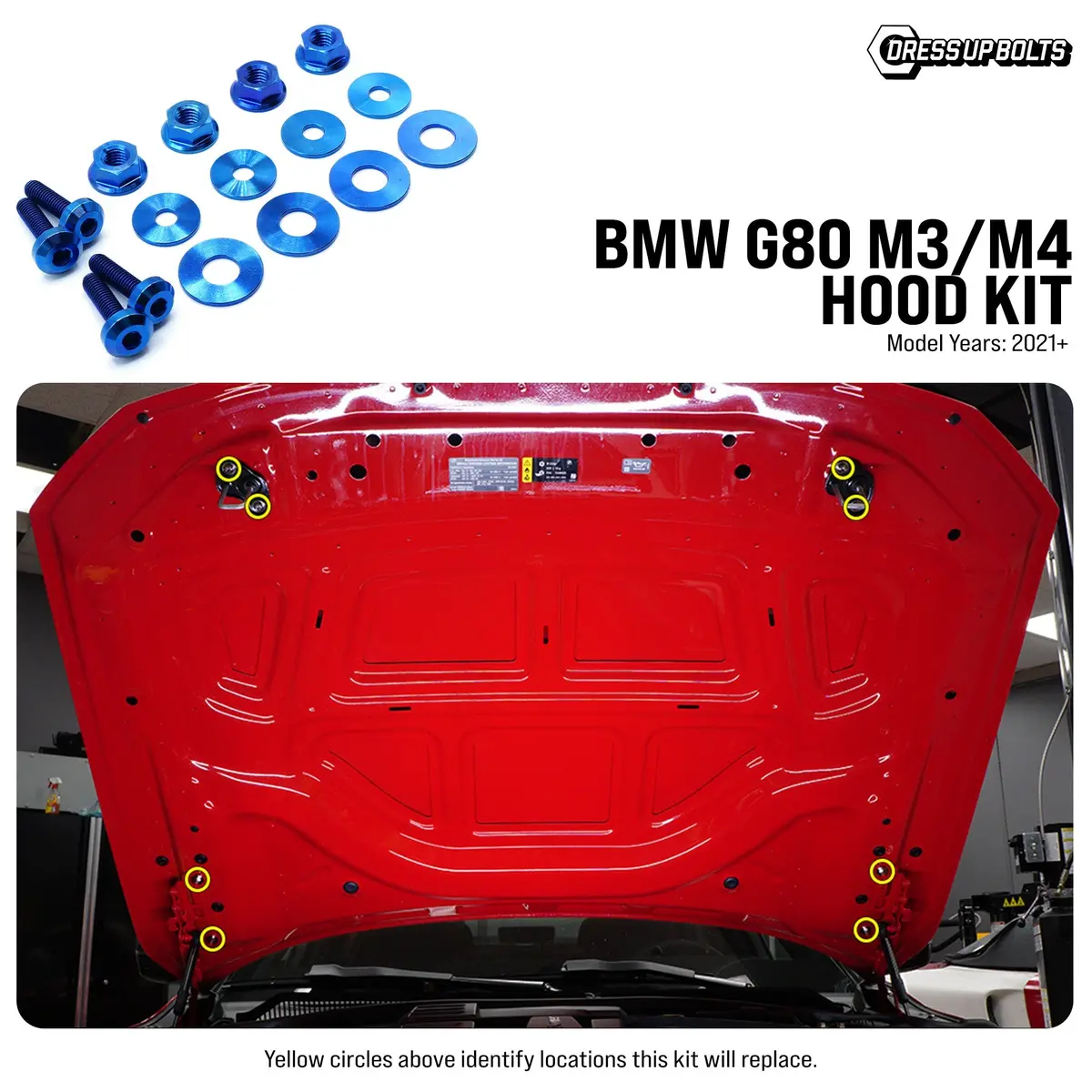 Titanium Hardware Hood Kit - Bmw G80 M3/M4 (2021+) 2