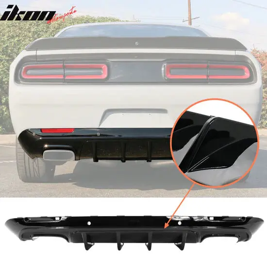 Ikon Motorsports 2015-2023 Dodge Challenger Ikon Rear Bumper Diffuser 1