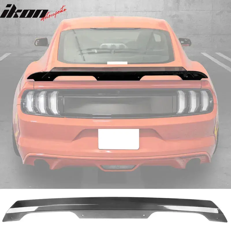 2015-2023 Ford Mustang 2Dr Gt500 Smoke Spoiler Gurney Flap Wicker Bill 1
