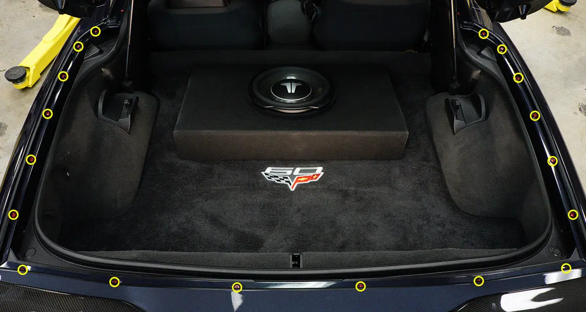 Titanium Hardware Trunk Kit - Chevrolet Corvette C6 (2005-2013) 2
