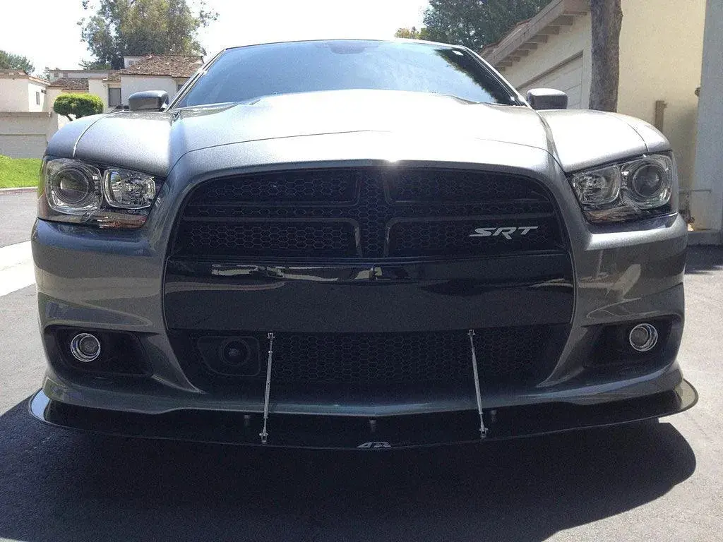 Apr Carbon Fiber Wind Splitter With Rods 2011-2014 Dodge Charger Srt-8 1