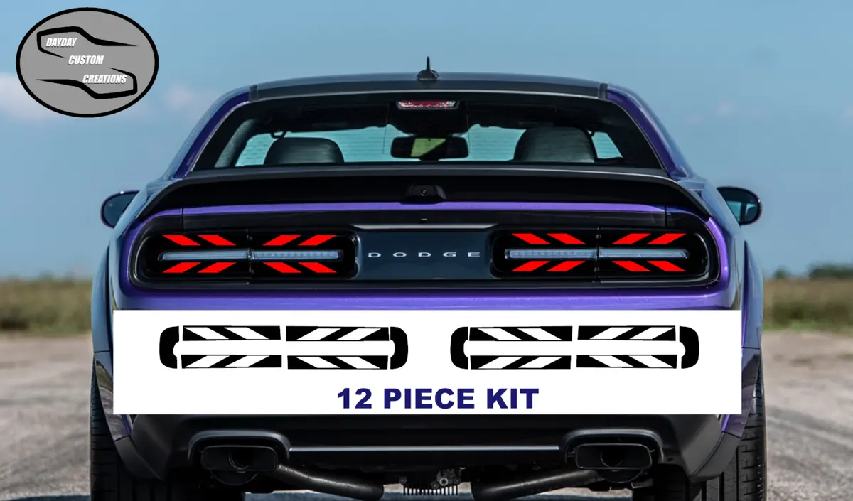15-23 Dodge Challenger Taillight Decal Design 5 1