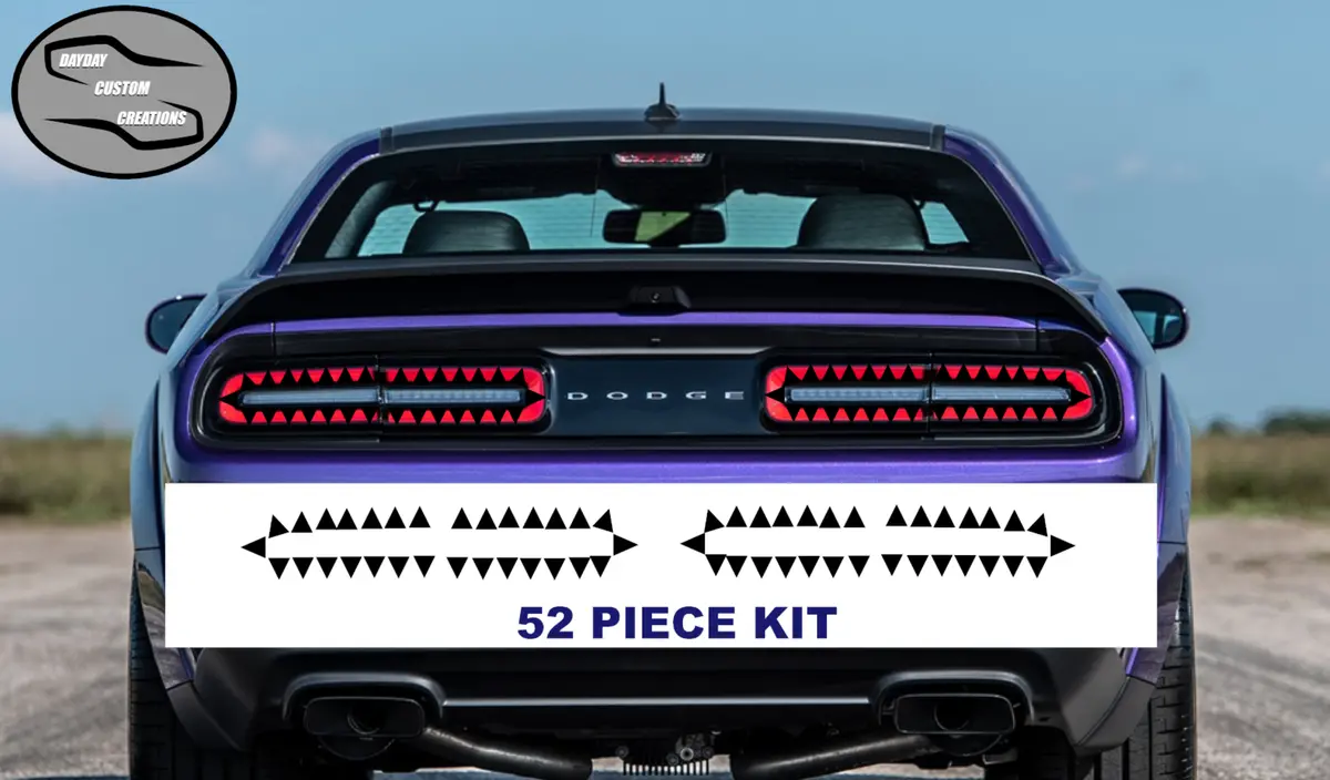 15-23 Dodge Challenger Taillight Decal Design 7 1
