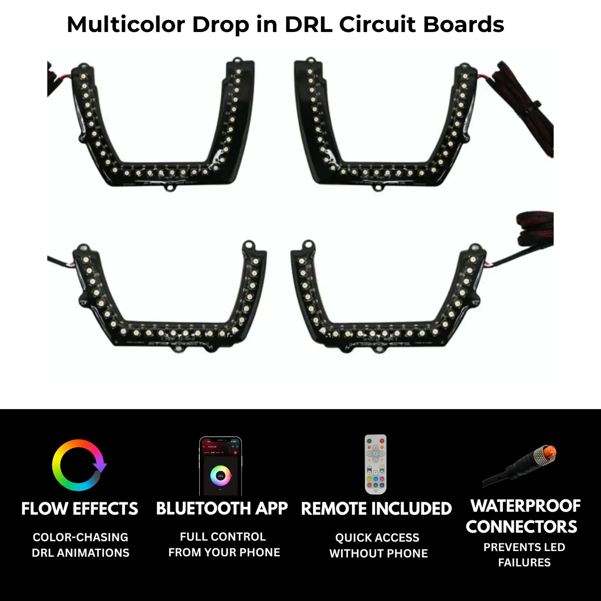 Dodge Charger Flow Series Drl Boards (For 2011-2014 Spec-D Headlights) 2