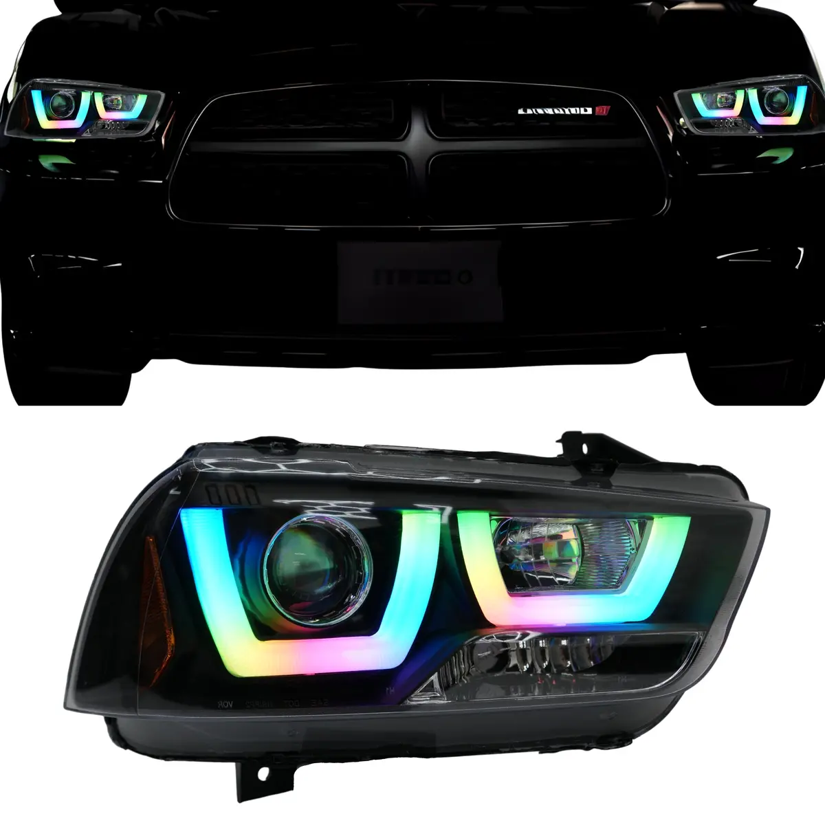 Dodge Charger Flow Series Drl Boards (For 2011-2014 Spec-D Headlights) 1