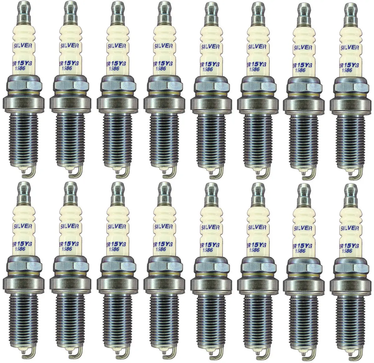 Brisk Brisk Er15ys Silver Racing Spark Plug Set Heat Range 15 Projected Tip For 09-25 5.7L Vvt & 15-25 6.2L Hemi 1