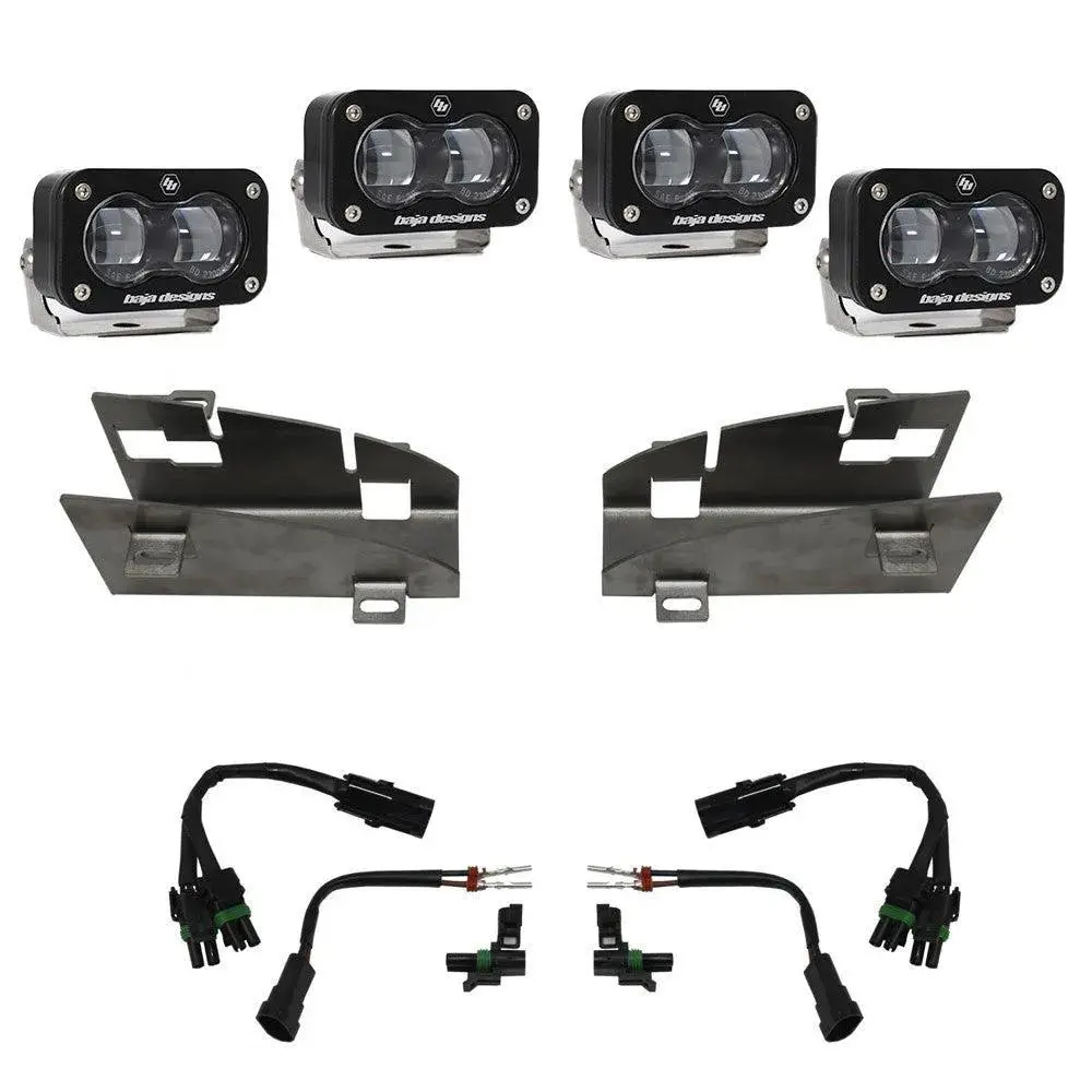 Baja Designs Dodge/Ram Dual S2 Sae Fog Pocket Light Kit - Ram 2019-23 1500 Rebel; 2021-23 1500 Trx & Rho 1