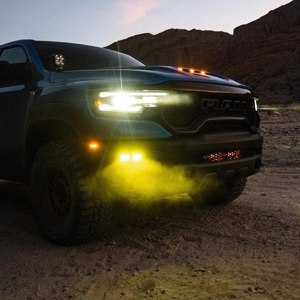 Baja Designs Dodge/Ram Dual S2 Sae Fog Pocket Light Kit - Ram 2019-23 1500 Rebel; 2021-23 1500 Trx & Rho 2
