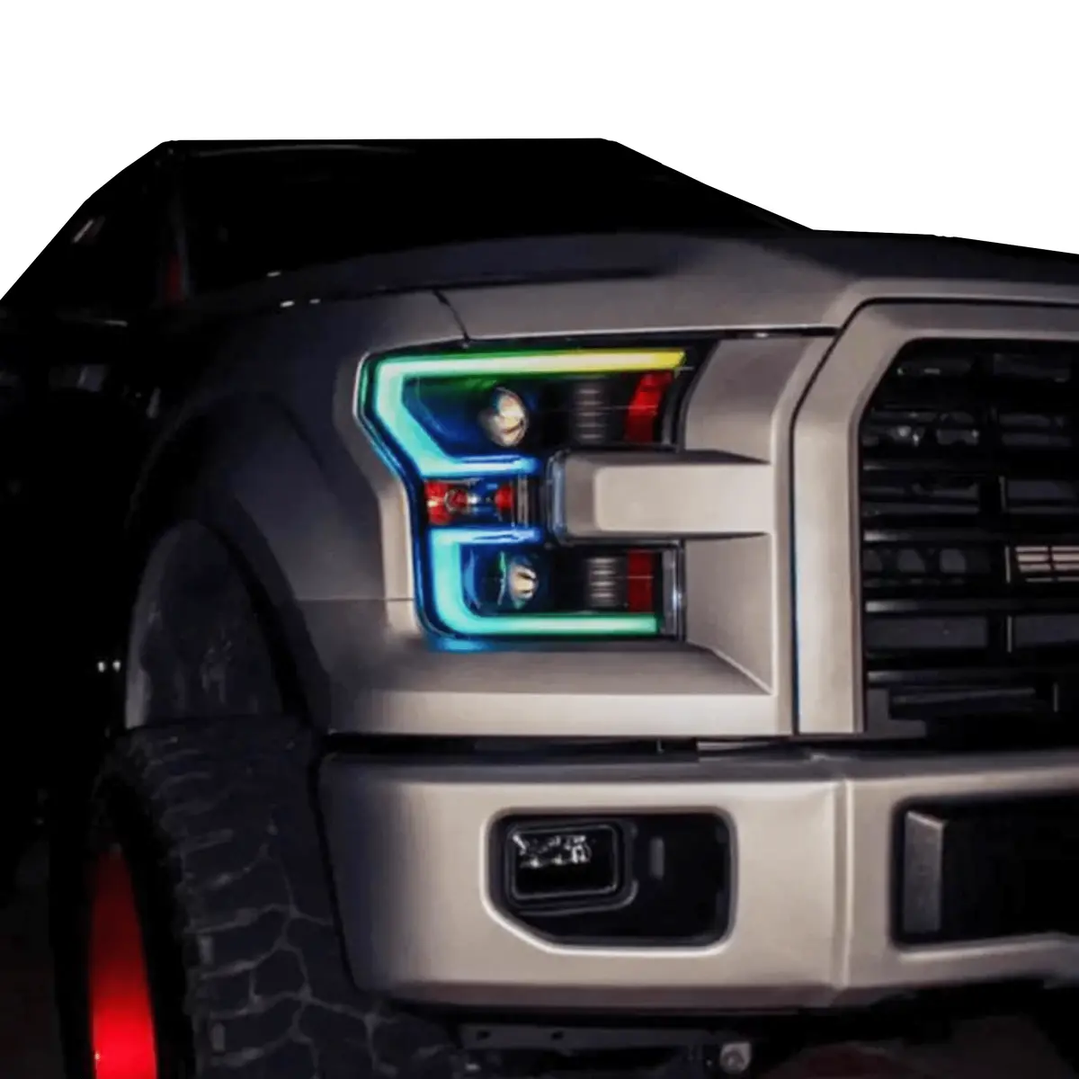 Ford F150 Multicolor Flow Drl Boards (2018-2020) 1