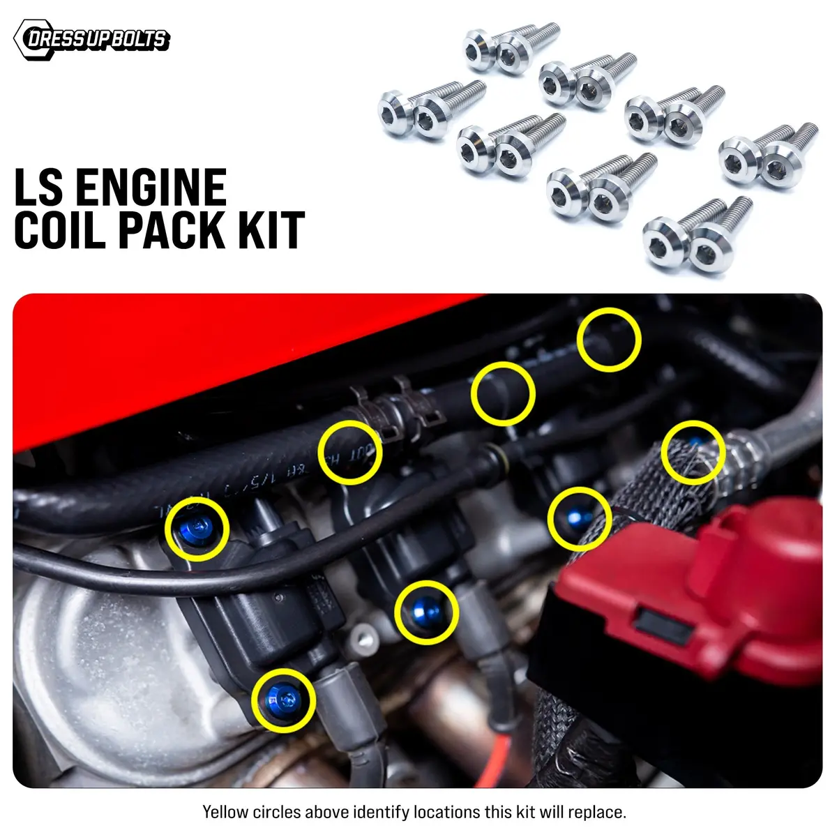 Titanium Hardware Coil Pack Kit - Ls Engine 2