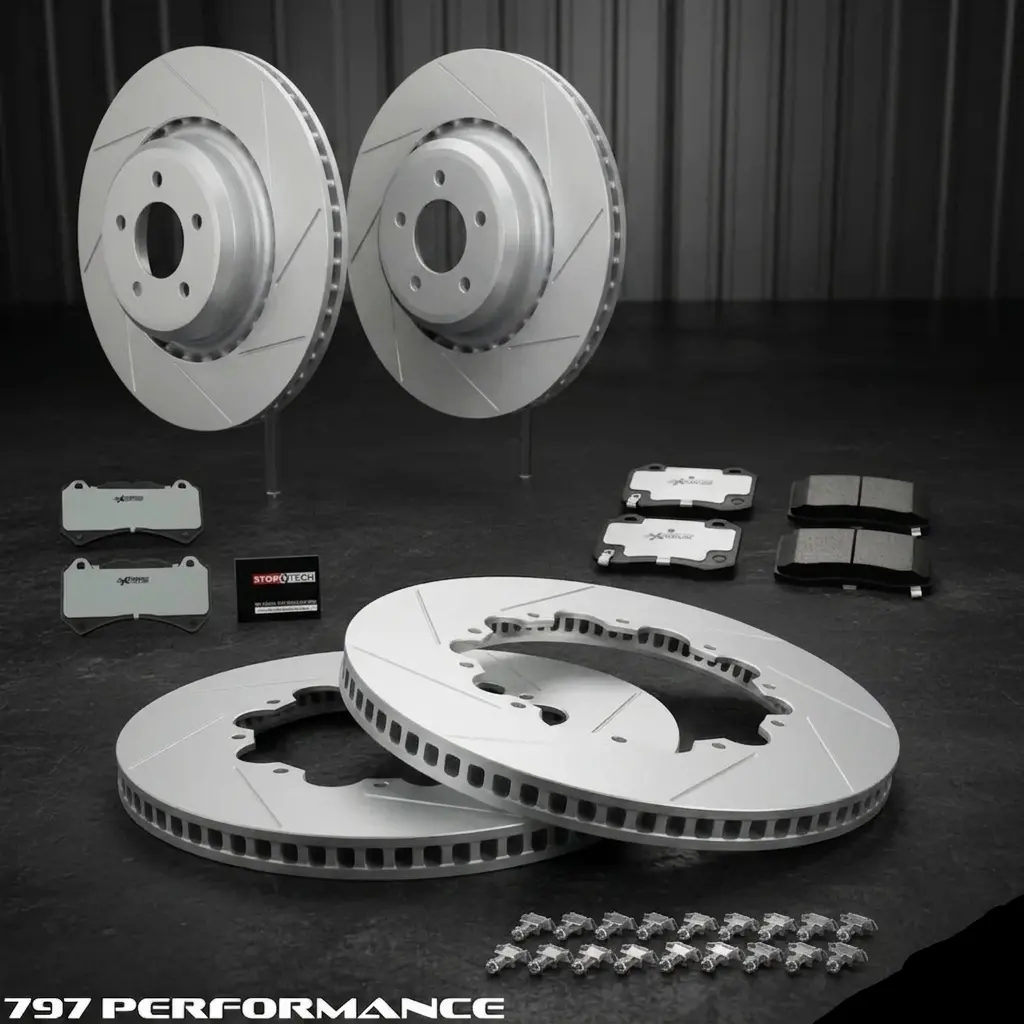 2015-2023 Dodge Charger / Challenger Srt Hellcat / Scatpack - Paragon Front And Rear Rotor Package 1