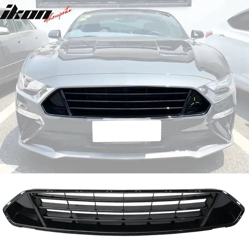 2018-2022 Ford Mustang Front Upper Grid Grille Guard Bumper Grill Abs 1