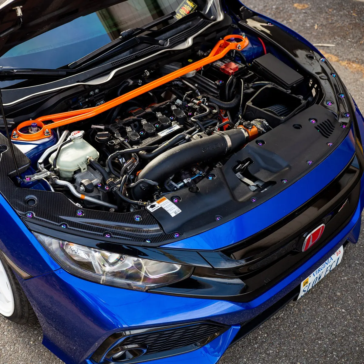 Stage 3 Titanium Hardware Engine Bay Kit - Honda Civic Si (2016-2021) 3