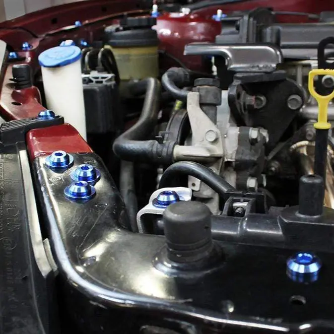 Hyundai Tiburon (2003-2008) Titanium Engine Bay Kit 3