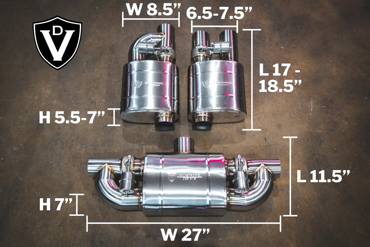 Valvetronic Designs Universal Valved Muffler Kit 14