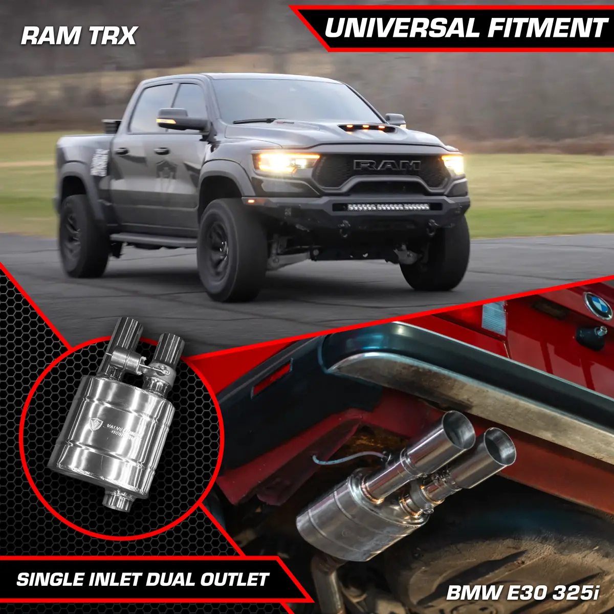 Truck/Suv Valved Muffler Kit 6