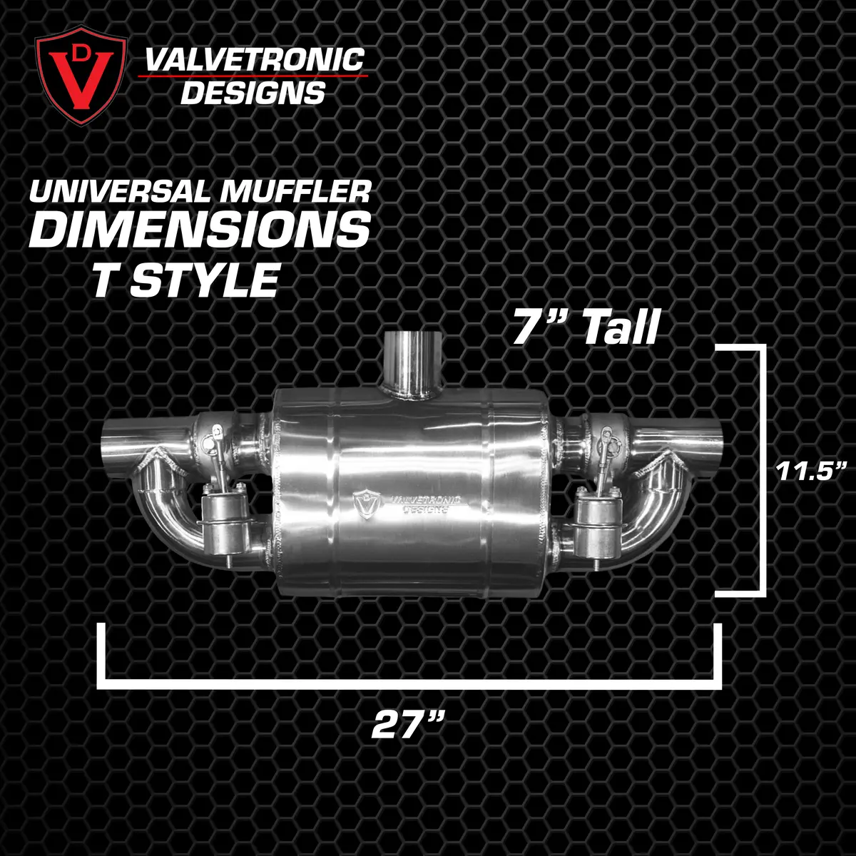 Valvetronic Designs Universal Valved Muffler Kit 13