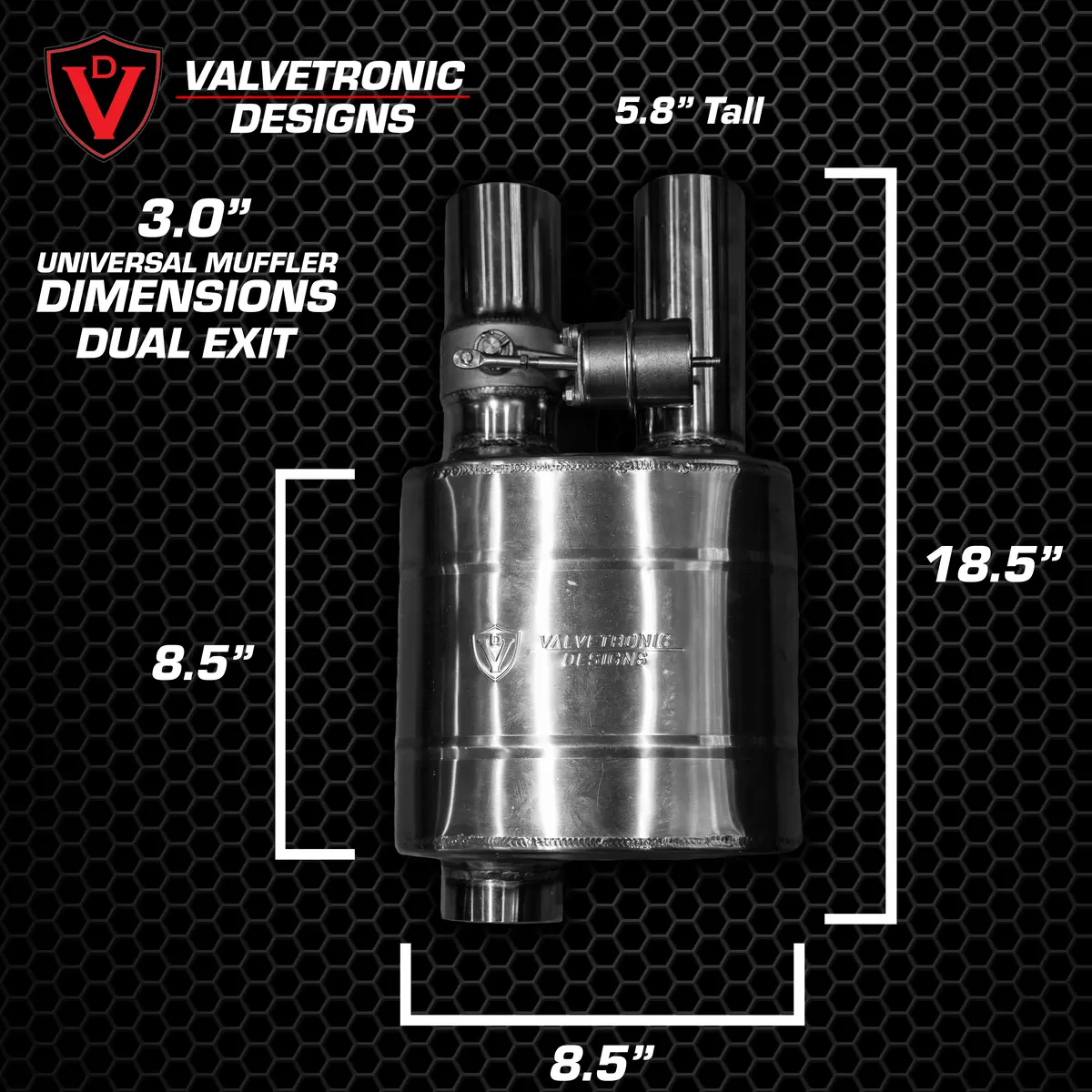 Valvetronic Designs Universal Valved Muffler Kit 12